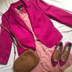 Fuchsia Ann Taylor Blazer